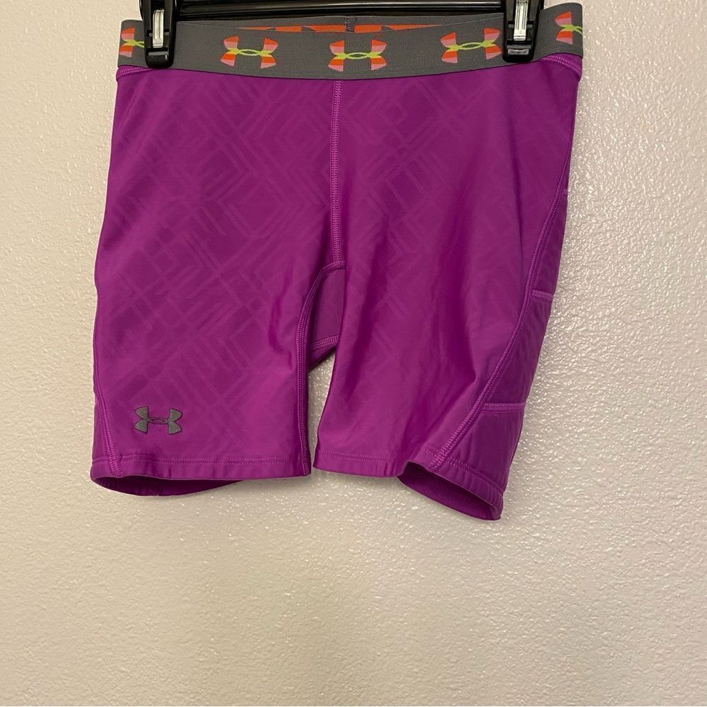 Under armour strike zone Slider softball padded sides long bike Shorts purple M
